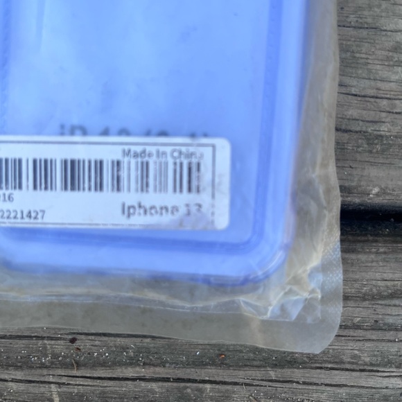 IPHONE 13 TRANSPARENT (CLEAR) PURPLE CELL PHONE CASE - Picture 3 of 4